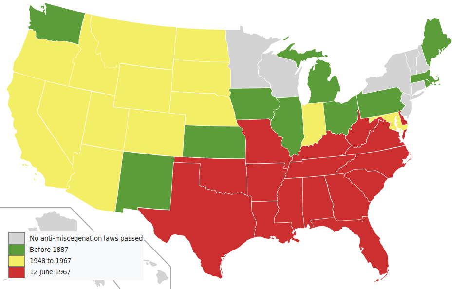 Repeal of anti-miscegenation laws